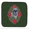 Caroline's Treasures CK1528DDM Schnauzer Poinsetta Wreath Dish Drying Mat Absorbent Dish Drying Mat Pad for Kitchen Counter Dish Drainer Mat for Countertop, 14 x 21", Multicolor view 1