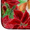 Caroline's Treasures CK1367DDM Sheltie Poinsettas Dish Drying Mat Absorbent Dish Drying Mat Pad for Kitchen Counter Dish Drainer Mat for Countertop, 14 x 21", Multicolor view 4