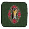 Caroline's Treasures CK1590DDM Miniature Pinscher #2 Poinsetta Wreath Dish Drying Mat Absorbent Dish Drying Mat Pad for Kitchen Counter Dish Drainer Mat for Countertop, 14 x 21", Multicolor view 1