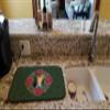 Caroline's Treasures CK1590DDM Miniature Pinscher #2 Poinsetta Wreath Dish Drying Mat Absorbent Dish Drying Mat Pad for Kitchen Counter Dish Drainer Mat for Countertop, 14 x 21", Multicolor view 2