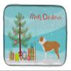 Caroline's Treasures BB2946DDM Central Asian Shepherd Dog Merry Christmas Tree Dish Drying Mat Absorbent Dish Drying Mat Pad for Kitchen Counter Dish Drainer Mat for Countertop, 14 x 21", Multicolor view 1