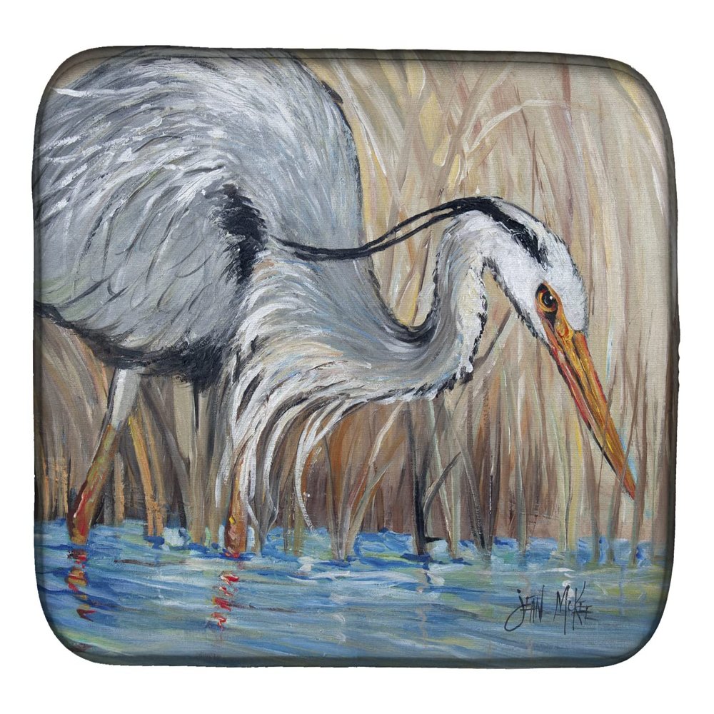Caroline's Treasures JMK1013DDM Blue Heron in the reeds Dish Drying Mat Absorbent Dish Drying Mat Pad for Kitchen Counter Dish Drainer Mat for Countertop, 14 x 21", Multicolor