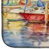 Caroline's Treasures JMK1034DDM Three Boats Sailboats Dish Drying Mat Absorbent Dish Drying Mat Pad for Kitchen Counter Dish Drainer Mat for Countertop, 14 x 21", Multicolor view 4