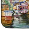 Caroline's Treasures JMK1079DDM Shrimp Boat Warehouse Dish Drying Mat Absorbent Dish Drying Mat Pad for Kitchen Counter Dish Drainer Mat for Countertop, 14 x 21", Multicolor view 4