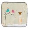 Caroline's Treasures BB2571DDM Christmas Presents between Friends Whippet Dish Drying Mat Absorbent Dish Drying Mat Pad for Kitchen Counter Dish Drainer Mat for Countertop, 14 x 21", Multicolor view 1