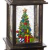 RAZ Imports 9.5" CHRISTMAS TREE LIGHTED WATER LANTERN,Bronze,4" x 9.5" view 2