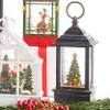 RAZ Imports 9.5" CHRISTMAS TREE LIGHTED WATER LANTERN,Bronze,4" x 9.5" view 3