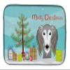Caroline's Treasures BB1601DDM Christmas Tree and Saluki Dish Drying Mat Absorbent Dish Drying Mat Pad for Kitchen Counter Dish Drainer Mat for Countertop, 14 x 21", Multicolor view 1