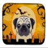 Caroline's Treasures BB1820DDM Halloween Fawn Pug Dish Drying Mat Absorbent Dish Drying Mat Pad for Kitchen Counter Dish Drainer Mat for Countertop, 14 x 21", Multicolor view 1