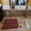 Caroline's Treasures BB5137DDM Strawberries on Gray Dish Drying Mat Absorbent Dish Drying Mat Pad for Kitchen Counter Dish Drainer Mat for Countertop, 14 x 21", Multicolor view 2