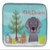 Caroline's Treasures BB1603DDM Christmas Tree and Weimaraner Dish Drying Mat Absorbent Dish Drying Mat Pad for Kitchen Counter Dish Drainer Mat for Countertop, 14 x 21", Multicolor view 1