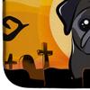 Caroline's Treasures BB1821DDM Halloween Black Pug Dish Drying Mat Absorbent Dish Drying Mat Pad for Kitchen Counter Dish Drainer Mat for Countertop, 14 x 21", Multicolor view 4