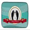 Caroline's Treasures BB1540DDM Japanese Chin Merry Christmas Dish Drying Mat Absorbent Dish Drying Mat Pad for Kitchen Counter Dish Drainer Mat for Countertop, 14 x 21", Multicolor view 1