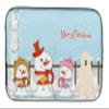Caroline's Treasures BB2355DDM Merry Christmas Carolers South Russian Sheepdog Dish Drying Mat Absorbent Dish Drying Mat Pad for Kitchen Counter Dish Drainer Mat for Countertop, 14 x 21", Multicolor view 1