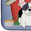 Caroline's Treasures BB2765DDM Dog House Collection French Bulldog Piebald Dish Drying Mat Absorbent Dish Drying Mat Pad for Kitchen Counter Dish Drainer Mat for Countertop, 14 x 21", Multicolor view 4