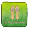 Caroline's Treasures BB7454DDM Flip Flops Welcome Dish Drying Mat Absorbent Dish Drying Mat Pad for Kitchen Counter Dish Drainer Mat for Countertop, 14 x 21", Multicolor view 1