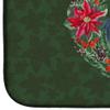 Caroline's Treasures CK1509DDM Harlequin Great Dane Poinsetta Wreath Dish Drying Mat Absorbent Dish Drying Mat Pad for Kitchen Counter Dish Drainer Mat for Countertop, 14 x 21", Multicolor view 4