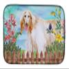Caroline's Treasures CK1264DDM Afghan Hound Spring Dish Drying Mat Absorbent Dish Drying Mat Pad for Kitchen Counter Dish Drainer Mat for Countertop, 14 x 21", Multicolor view 1