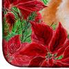 Caroline's Treasures CK1363DDM Pomeranian #2 Poinsettas Dish Drying Mat Absorbent Dish Drying Mat Pad for Kitchen Counter Dish Drainer Mat for Countertop, 14 x 21", Multicolor view 4