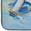 Caroline's Treasures JMK1005DDM Sailboats and Middle Bay Lighthouse Dish Drying Mat Absorbent Dish Drying Mat Pad for Kitchen Counter Dish Drainer Mat for Countertop, 14 x 21", Multicolor view 4