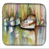 Caroline's Treasures JMK1074DDM Shrimp Fleet Dish Drying Mat Absorbent Dish Drying Mat Pad for Kitchen Counter Dish Drainer Mat for Countertop, 14 x 21", Multicolor view 1