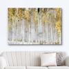 wall26 Canvas Print Wall Art White Birch Tree Forest with Yellow Leaves Nature Wilderness Mixed Media Modern Art Rustic Landscape Relax/Calm Multicolor for Living Room, Bedroom, Office - 24"x36" view 2
