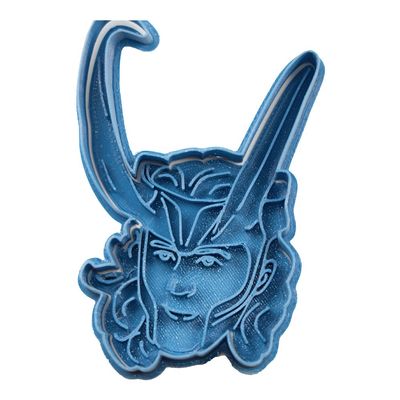 Cuticuter Loki Ragnarok Superheroes Cookie Cutter, Blue, 8 x 7 x 1.5 cm