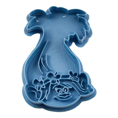 Cuticuter Poppie Trolls Cookie Cutter, Blue, 8 x 7 x 1.5 cm