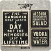Primitives by Kathy Memo Holder Set-Hangover, 3" x 4", 2" x 2", Card: 5.50" x 5.50", Black/White view 1