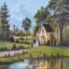 Yellow House Poster Print by Bill Saunders (20 x 28) view 1