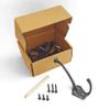 Ambipolar 5 Pack TriLeg Hook, Heavy Duty Big Triple Leg/Double Coat Hooks Base. Entryway Coat Hooks, Scarf and Jacket Hangers.Perfect Bath Towel Heavy Hooks (5 Pack, Oil Rubbed Bronze) view 2