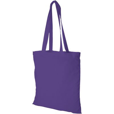 Bullet Madras Cotton Tote (15 x 16.5 inches) (Lavender)
