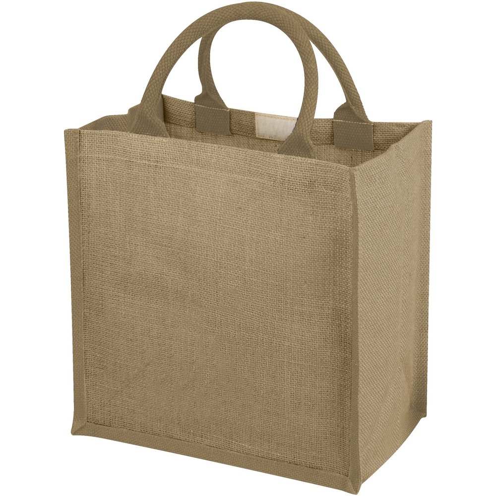 Bullet Chennai Jute Gift Tote (11.8 x 7.5 x 11.8 inches) (Natural)