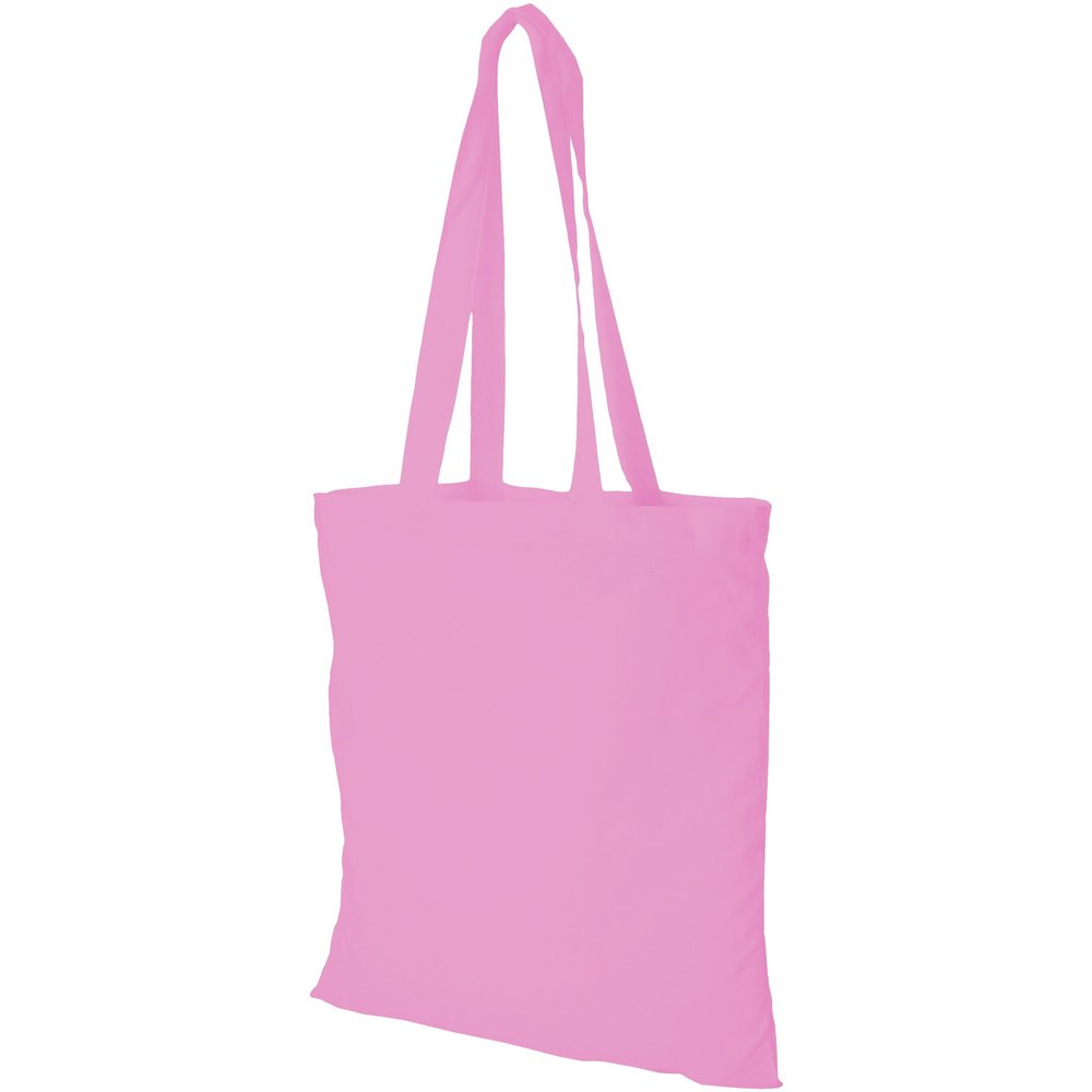 Bullet Madras Cotton Tote (15 x 16.5 inches) (Pink)
