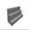30" 3 Tier LED Lighted Liquor Display Shelf - White Finish view 2