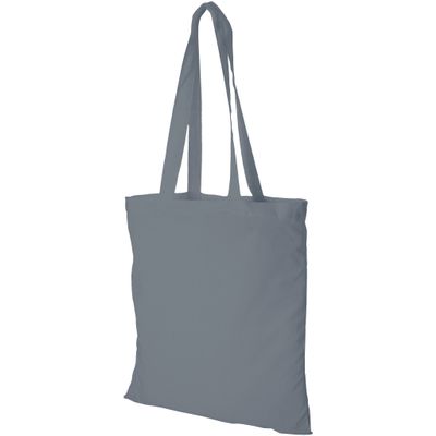 Bullet Madras Cotton Tote (15 x 16.5 inches) (Gray)
