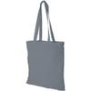 Bullet Madras Cotton Tote (15 x 16.5 inches) (Gray) view 1