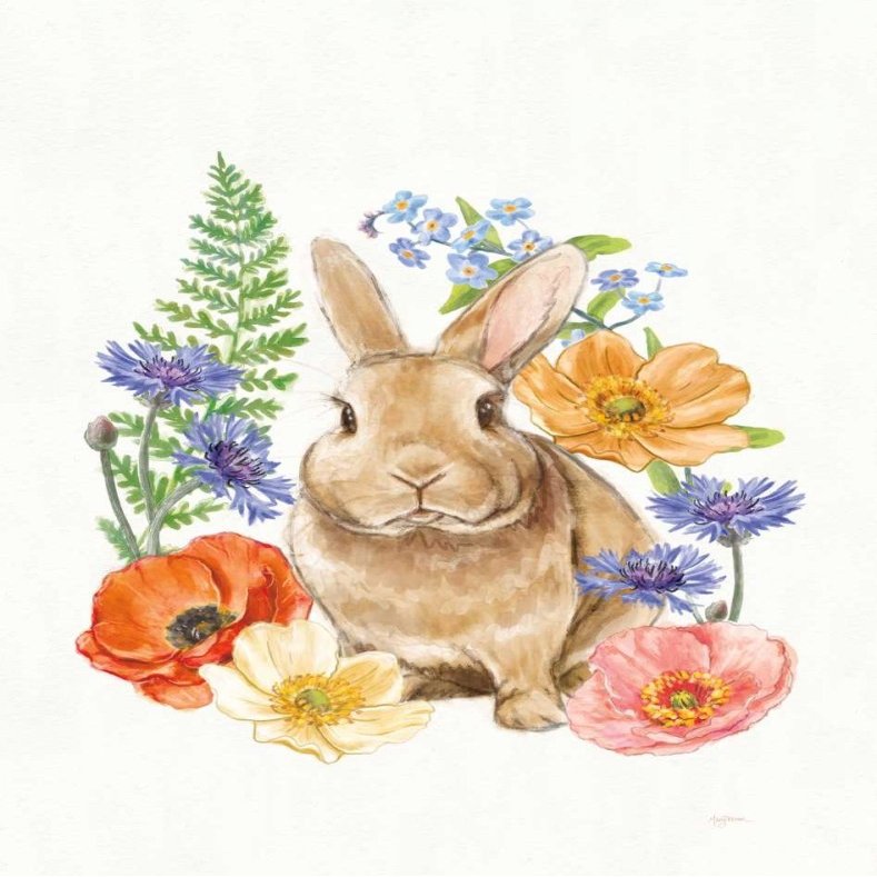Sunny Bunny II FB Poster Print by Mary Urban (22 x 28)