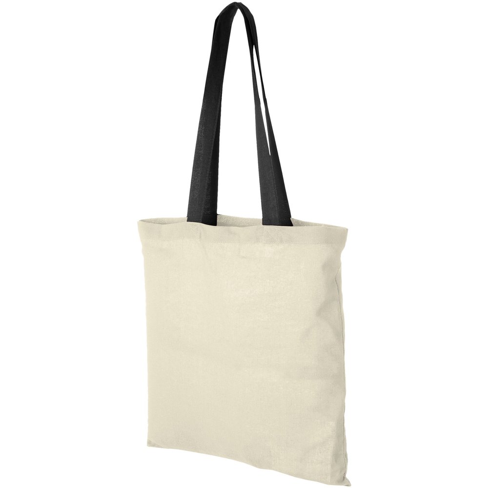 Bullet Nevada Cotton Tote (One Size) (Natural/Solid Black)