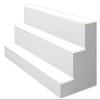 40" 3 Tier LED Lighted Liquor Display Shelf - White Finish view 4