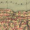 18" x 24" 1898 Map of New York Tunisons Railroad Distance & Township view 2