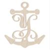 12" Anchor Unfinished Wood Initial Monogram Letter Y (Sizes 12"-30") view 1