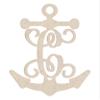 12" Anchor Unfinished Wood Initial Monogram Letter C (Sizes 12"-30") view 1