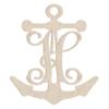 12" Anchor Unfinished Wood Initial Monogram Letter H (Sizes 12"-30") view 1