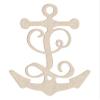 12" Anchor Unfinished Wood Initial Monogram Letter L (Sizes 12"-30") view 1