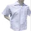 CHEFSKIN Beautiful Barber Coat White Medium Weight Twill 3 Pockets (White, 2X-60 in.Chest) view 2