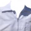 CHEFSKIN Beautiful Barber Coat White Medium Weight Twill 3 Pockets (White, 2X-60 in.Chest) view 3
