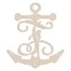 12" Anchor Unfinished Wood Initial Monogram Letter F (Sizes 12"-30") view 1