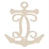 12" Anchor Unfinished Wood Initial Monogram Letter D (Sizes 12"-30") view 1