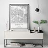 Kansas City map poster print | Modern black and white wall art | Scandinavian home decor | Kansas City prints artwork | Fine art posters 20x30 view 2